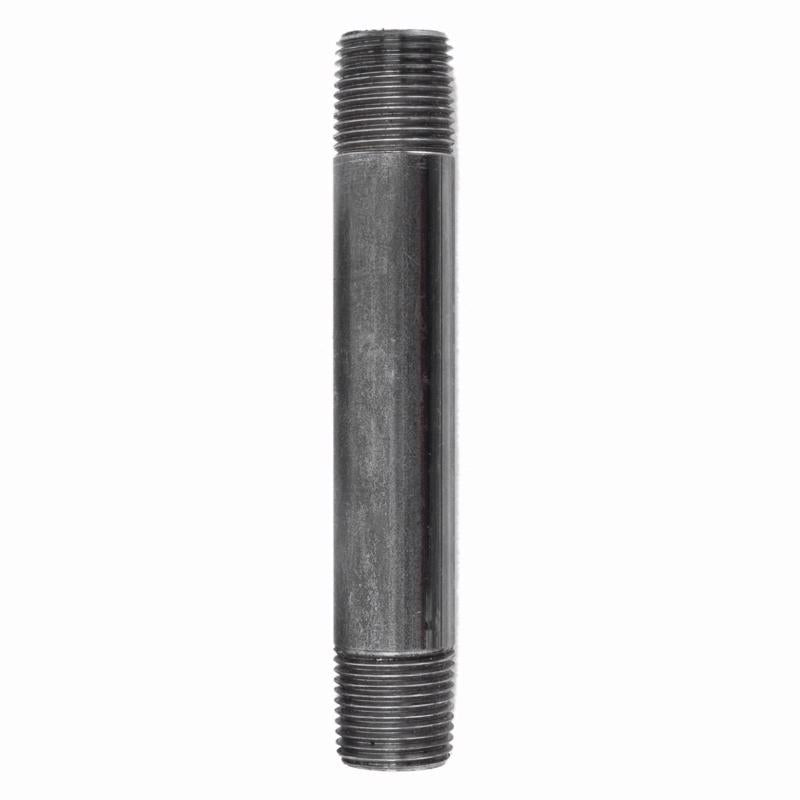 STZ Industries 1/4 in. MIP each X 1/4 in. D MIP Black Steel 5 in. L Nipple, Pack of 5