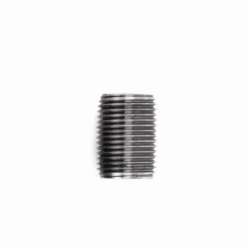 STZ Industries 3/8 in. MIP each X 3/8 in. D MIP Black Steel Close Nipple, Pack of 5