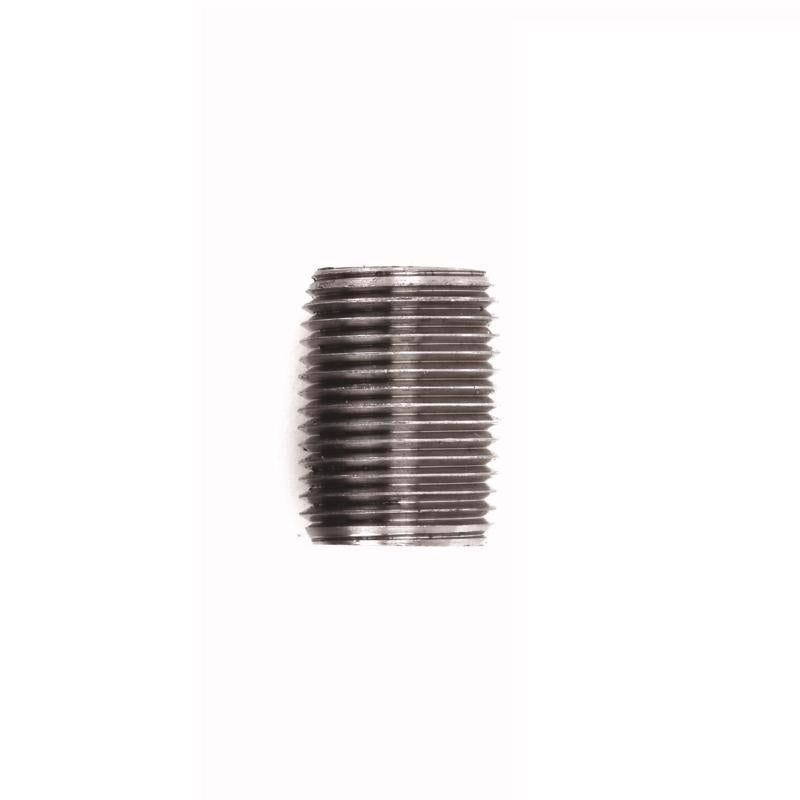 STZ Industries 1/2 in. MIP each X 1/2 in. D MIP Black Steel Close Nipple, Pack of 5