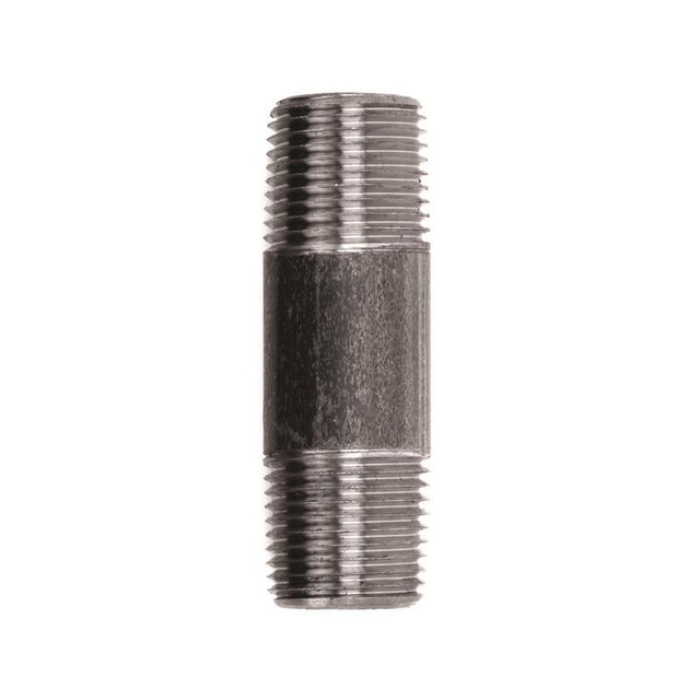 STZ Industries 1/2 in. MIP each X 1/2 in. D MIP Black Steel 2-1/2 in. L Nipple, Pack of 5