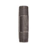 STZ Industries 1/2 in. MIP each X 1/2 in. D MIP Black Steel 3 in. L Nipple, Pack of 5