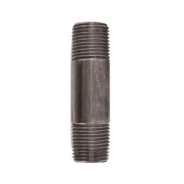 STZ Industries 1/2 in. MIP each X 1/2 in. D MIP Black Steel 3 in. L Nipple, Pack of 5