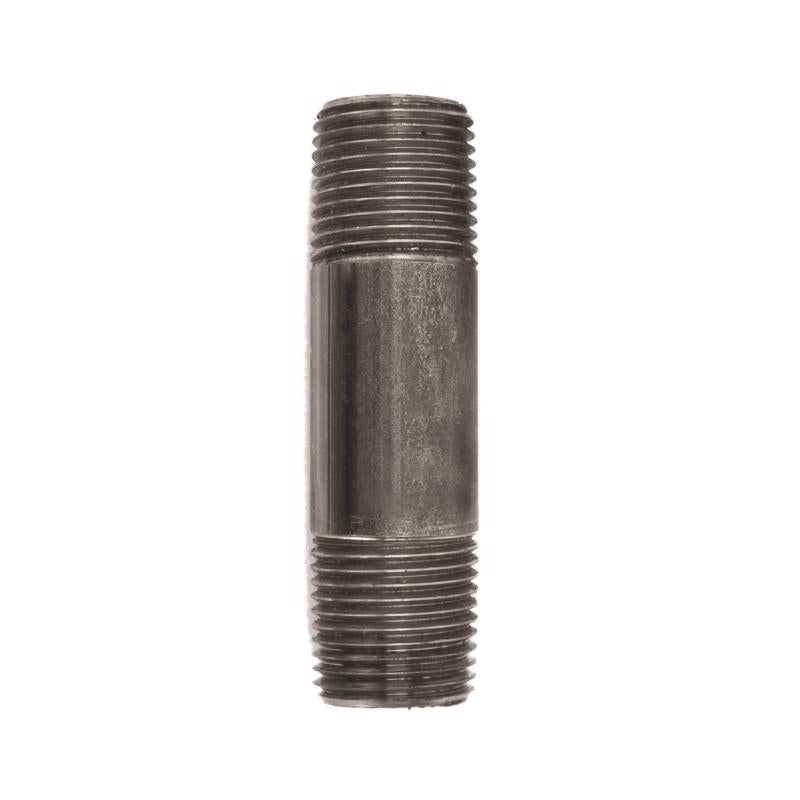 STZ Industries 1/2 in. MIP each X 1/2 in. D MIP Black Steel 3 in. L Nipple, Pack of 5