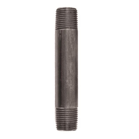 STZ Industries 1/2 in. MIP each X 1/2 in. D MIP Black Steel 4-1/2 in. L Nipple, Pack of 5
