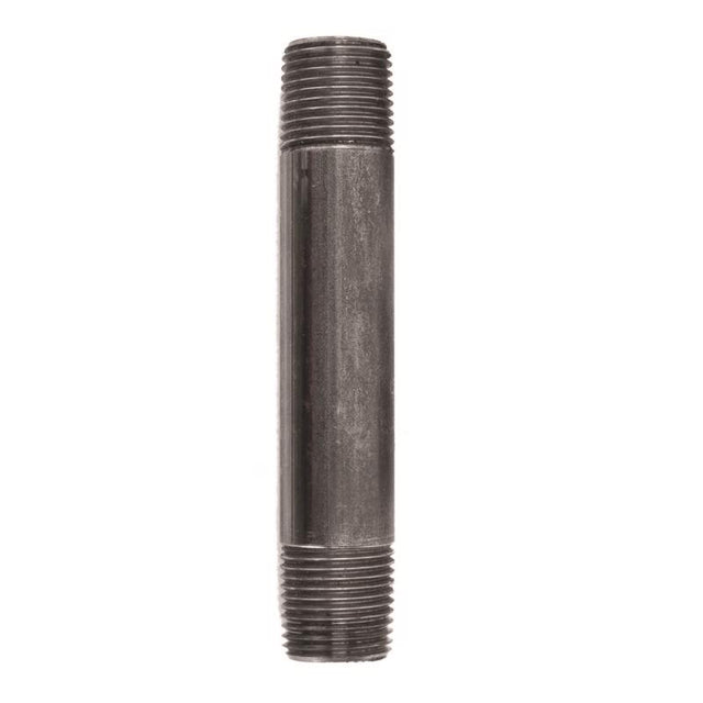 STZ Industries 1/2 in. MIP each X 1/2 in. D MIP Black Steel 4-1/2 in. L Nipple, Pack of 5