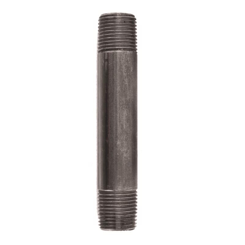 STZ Industries 1/2 in. MIP each X 1/2 in. D MIP Black Steel 4-1/2 in. L Nipple, Pack of 5