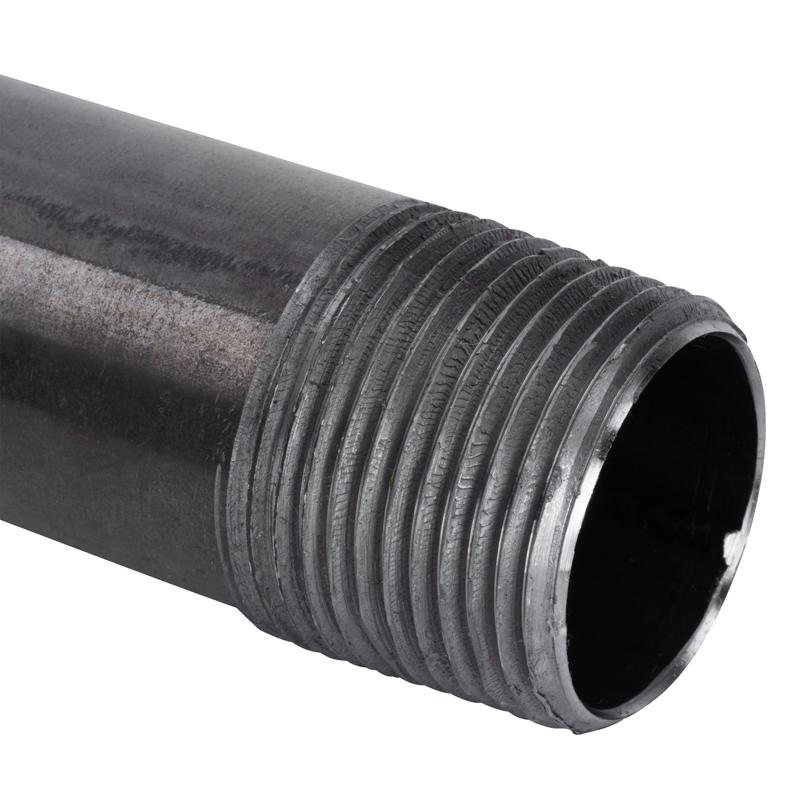 STZ Industries 1/2 in. MIP each X 1/2 in. D MIP Black Steel 4-1/2 in. L Nipple, Pack of 5