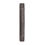 STZ Industries 1/2 in. MIP each X 1/2 in. D MIP Black Steel 6 in. L Nipple, Pack of 5
