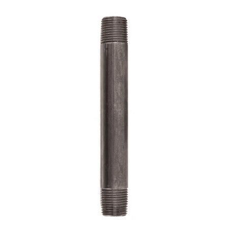 STZ Industries 1/2 in. MIP each X 1/2 in. D MIP Black Steel 6 in. L Nipple, Pack of 5