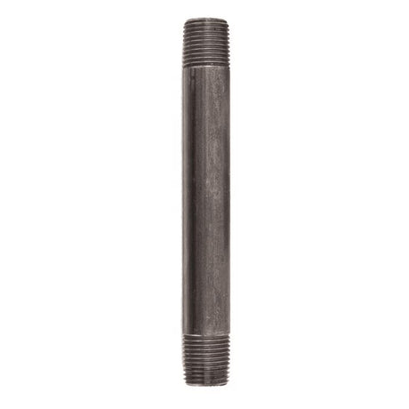STZ Industries 1/2 in. MIP each X 1/2 in. D MIP Black Steel 7 in. L Nipple