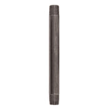 STZ Industries 1/2 in. MIP each X 1/2 in. D MIP Black Steel 8 in. L Nipple