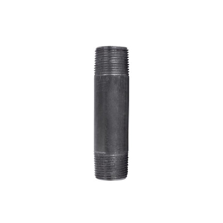 STZ Industries 3/4 in. MIP each X 3/4 in. D MIP Black Steel 4 in. L Nipple, Pack of 5