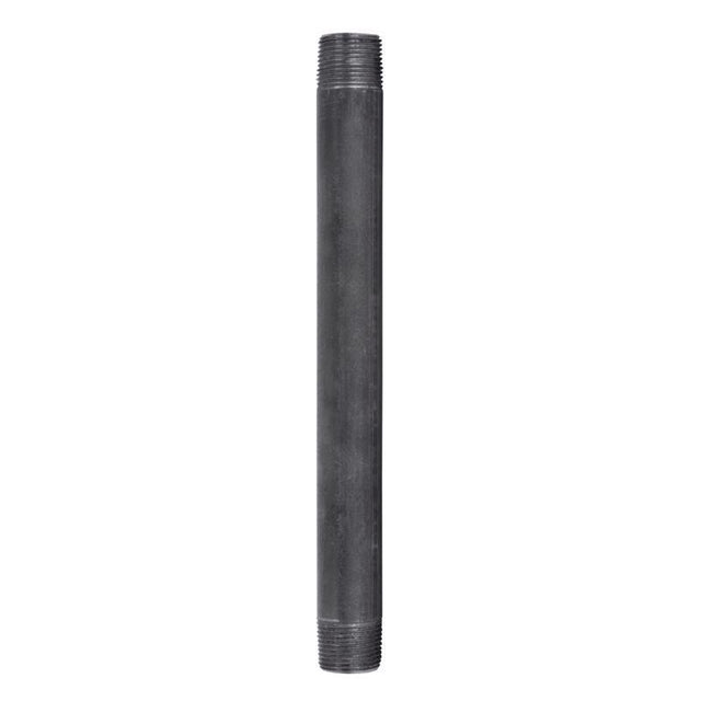 STZ Industries 3/4 in. MIP each X 3/4 in. D MIP Black Steel 10 in. L Nipple
