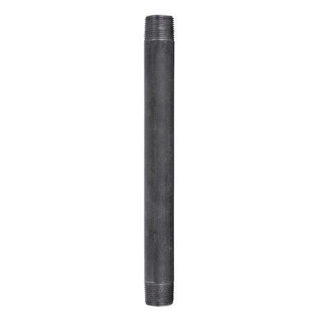 STZ Industries 3/4 in. MIP each X 3/4 in. D MIP Black Steel 10 in. L Nipple