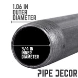 STZ Industries 3/4 in. MIP each X 3/4 in. D MIP Black Steel 10 in. L Nipple