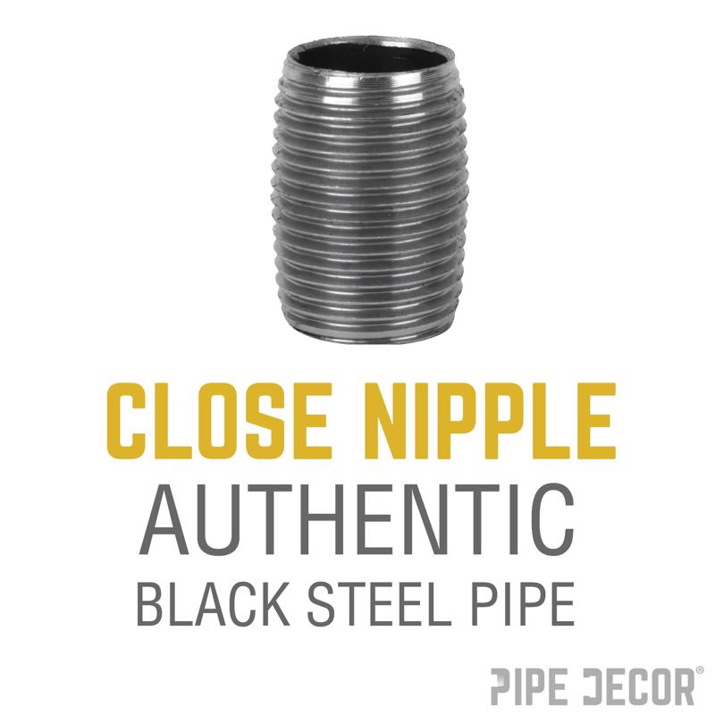 STZ Industries 1 in. MIP each X 1 in. D MIP Black Steel Close Nipple, Pack of 5