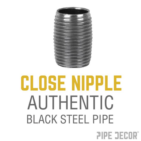 STZ Industries 1 in. MIP each X 1 in. D MIP Black Steel Close Nipple, Pack of 5