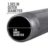 STZ Industries 1 in. MIP each X 1 in. D MIP Black Steel 2-1/2 in. L Nipple, Pack of 5