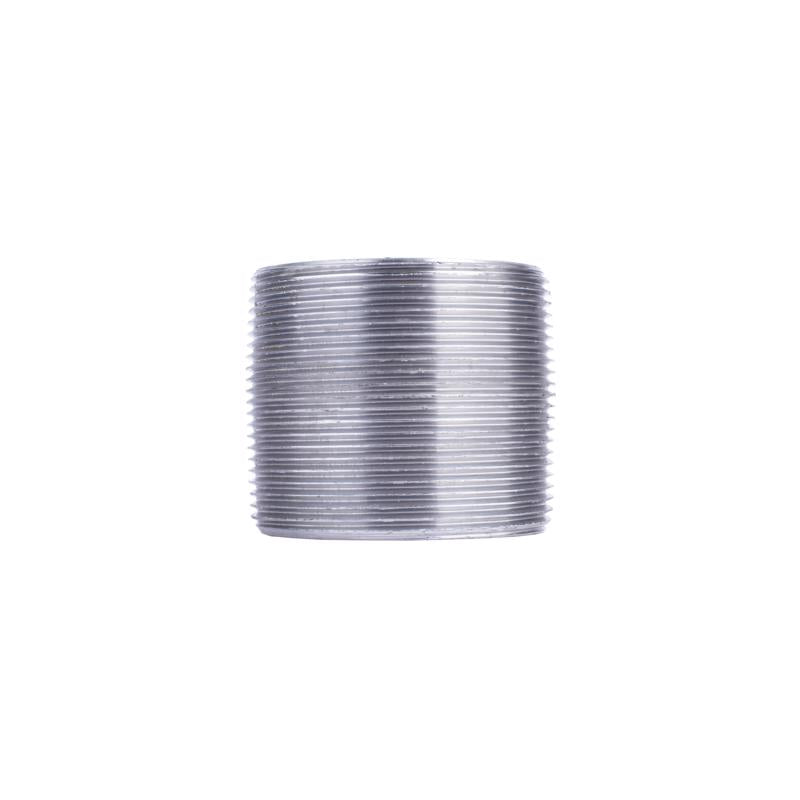 STZ Industries 1-1/2 in. MIP each X 1-1/2 in. D MIP Black Steel Close Nipple