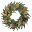Puleo Asia Limited 312-4460-W24 Classic Fall Wreath, 68 Tips, 24 in, Pack of 6