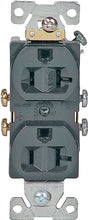 Eaton Wiring Devices 877B-BOX Duplex Receptacle, 2 -Pole, 20 A, 125 V, Side Wiring, Brown