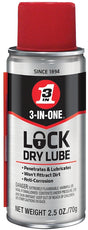 3-In-One 120074 Lubricant, 2.5 oz, Aerosol Can, Liquid, Pack of 24