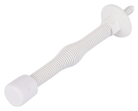 ProSource H61-Z018-PS Light-Duty Door Stop, 3/4" in Dia Base, 3 in Projection, Plastic & Steel, White