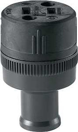 Eaton Wiring Devices 224-BOX Electrical Connector, Straight Blade, 1/4 to 39/64 in, 2-Pole, 15 A, 125 V, Black, 2-Wire, Pack of 10