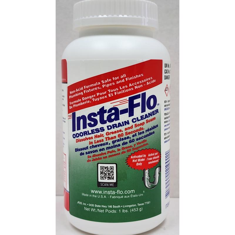 Insta-Flo Crystals Drain Cleaner 1 lb