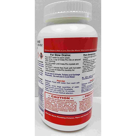 Insta-Flo Crystals Drain Cleaner 1 lb