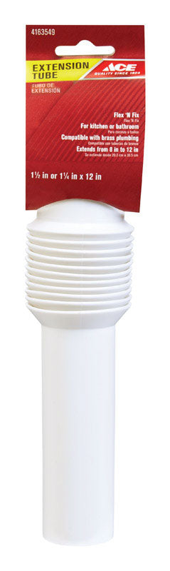 Ace 1-1/2 in. D X 11 in. L Plastic Extension Tube