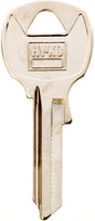Hy-Ko 11010NA24 Key Blank, Brass, Nickel, For: National Cabinet, House Locks and Padlocks, NA24 Key Number, Pack of 10