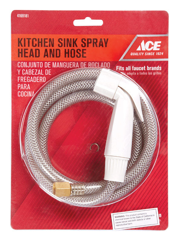 Ace For Universal White Faucet Sprayer with Hose