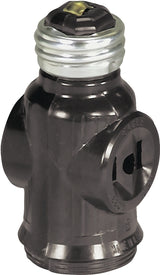 Eaton Wiring Devices 715B-BOX Lamp Holder Adapter, Medium Base, 660 W, Thermoplastic, Brown