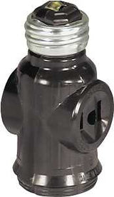 Eaton Wiring Devices 715B-BOX Lamp Holder Adapter, Medium Base, 660 W, Thermoplastic, Brown