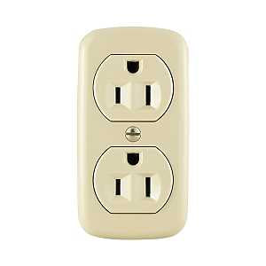 RECEPTACLE DPX IVORY 125V 15A