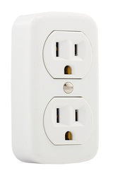 RECEPTACLE DPX WHITE 125V 15A