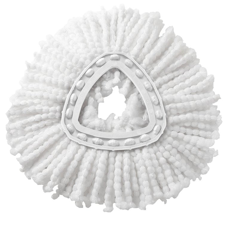O-Cedar EasyWring 148474 Spin Mop Refill, Microfiber, White