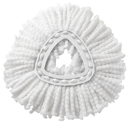 O-Cedar EasyWring 148474 Spin Mop Refill, Microfiber, White