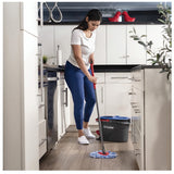 O-Cedar EasyWring, RinseClean 168534 Spin Mop System, Black/Red