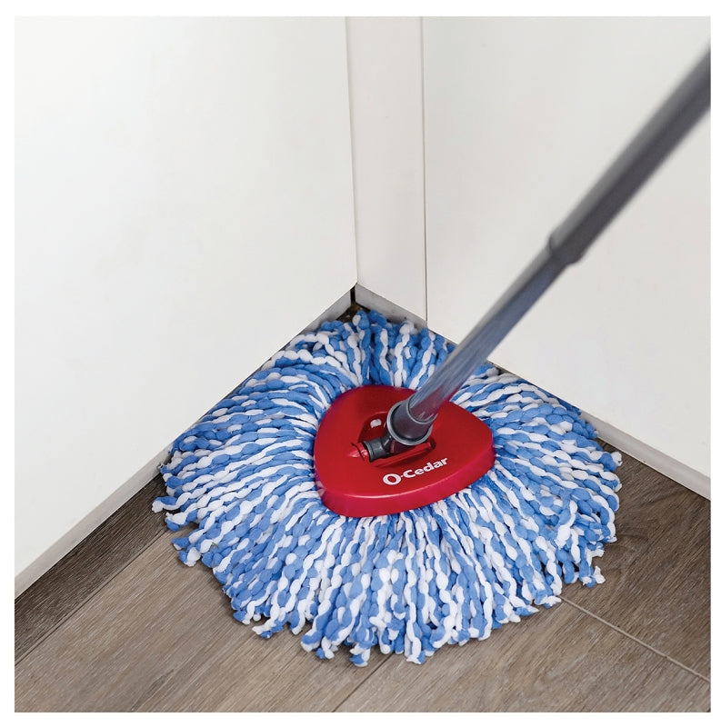O-Cedar 168738 Rinse Clean Mop Refill, Microfiber, Blue/White