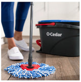 O-Cedar 168738 Rinse Clean Mop Refill, Microfiber, Blue/White