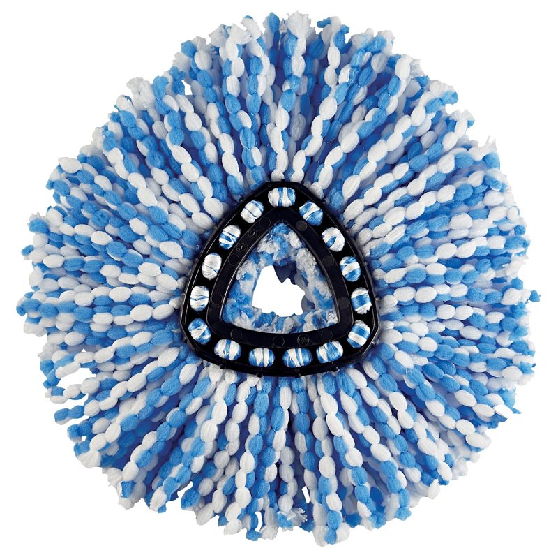 O-Cedar EasyWring RinseClean Series 172092 Spin Mop Refill, Microfiber, Blue/White