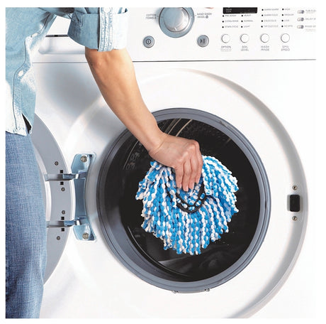 O-Cedar EasyWring RinseClean Series 172092 Spin Mop Refill, Microfiber, Blue/White
