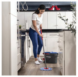 O-Cedar EasyWring RinseClean Series 172092 Spin Mop Refill, Microfiber, Blue/White