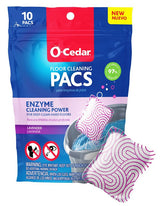 O-Cedar 172402 Hard Floor Cleaner Pacs, 10 oz, Solid, Lavender, White