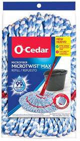 O-Cedar MicroTwist MAX 170640 Mop Refill, Microfiber, Multi-Color