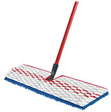 O-Cedar 138000 Flip Mop with Telescopic Handle, Chenille/Microfiber Head, Metal Handle, Blue
