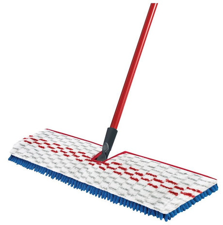 O-Cedar 138000 Flip Mop with Telescopic Handle, Chenille/Microfiber Head, Metal Handle, Blue