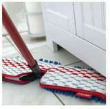 O-Cedar 138000 Flip Mop with Telescopic Handle, Chenille/Microfiber Head, Metal Handle, Blue